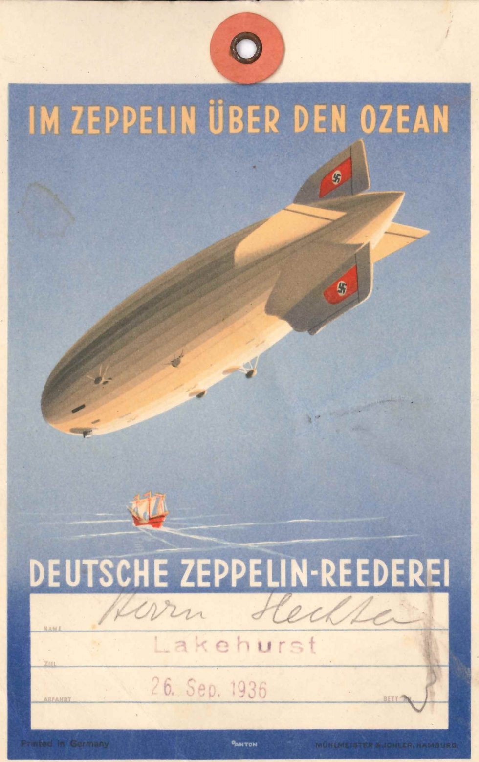 85 let od legendárního letu Petra Šlechty vzducholodí Hindenburg